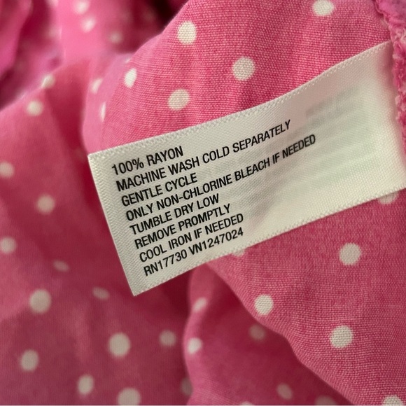 A New Day Pink Puff Sleeve Wrap Mini Dress NWOT M - Picture 7 of 12